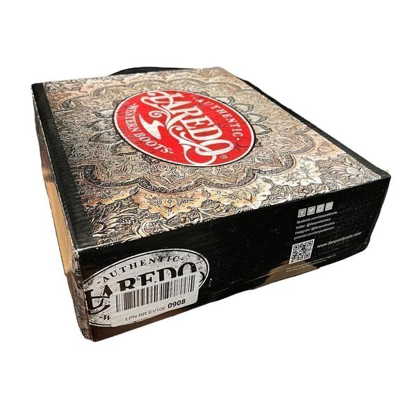 LAREDO BOOTS‎ WOMEN'S 7 BROWN SARA ROSE TAN SIDE-ZIP LEATHER WESTERN 52062 - Picture 9 of 11